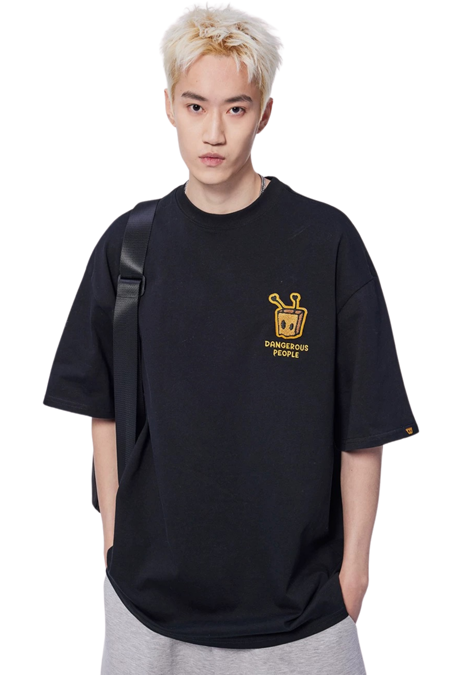 Dangerous People Bee Paper Bag Embroidery Logo Tee