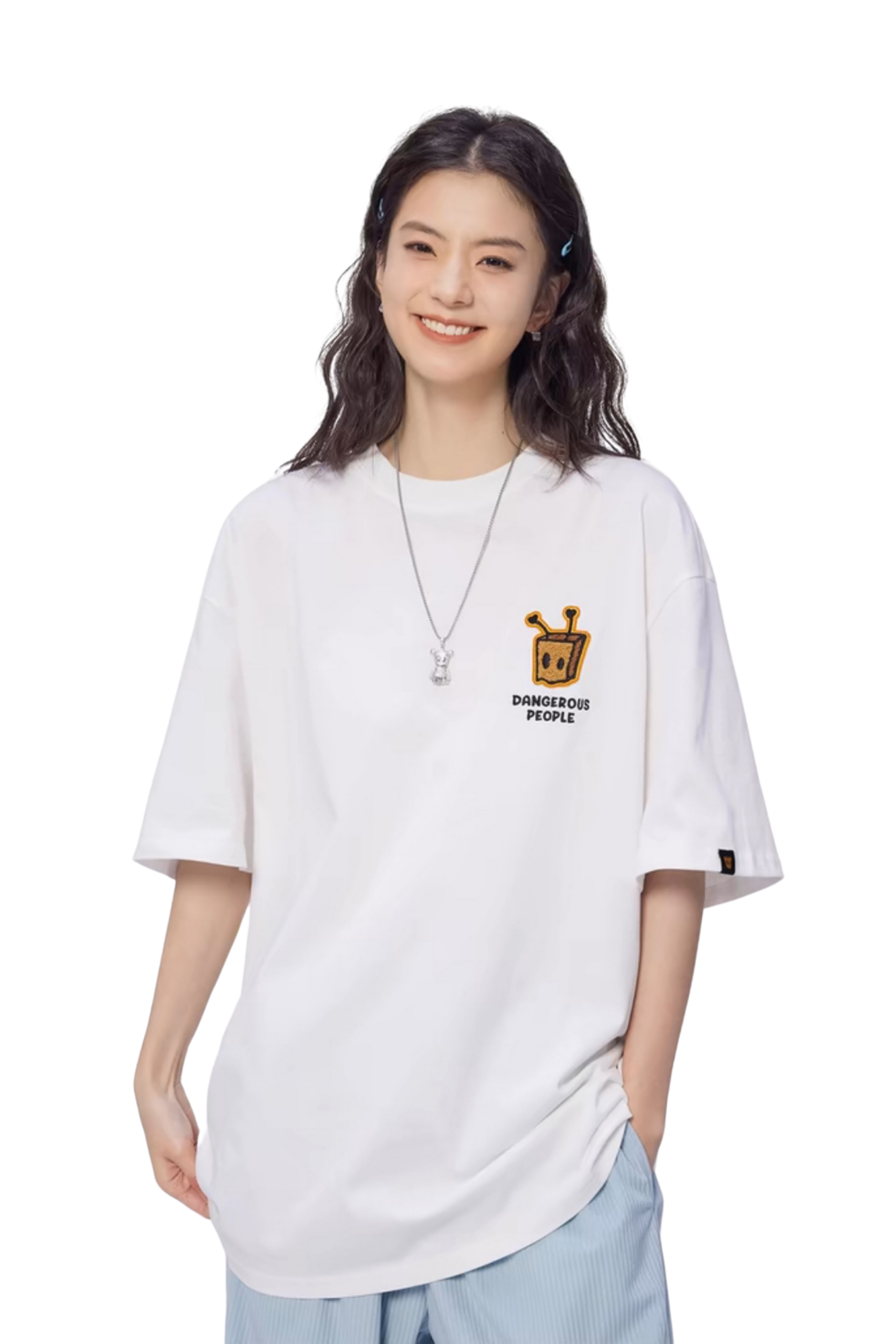 Dangerous People Bee Paper Bag Embroidery Logo Tee