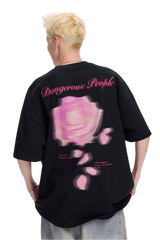 Dangerous People Blurred Rose Tee