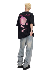 Dangerous People Blurred Rose Tee