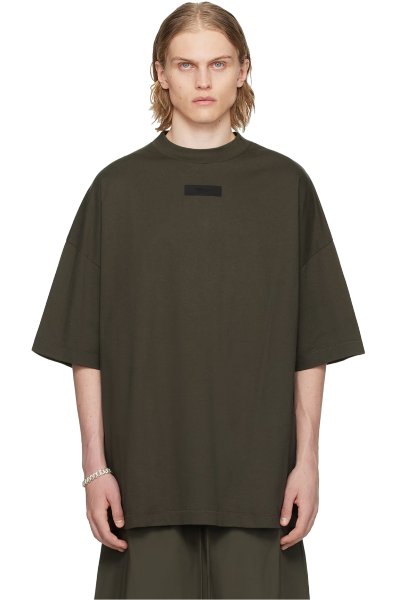 Fear Of God Essentials FW23 Black Patch Tee