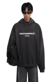 เสื้อฮู้ดหนามีโลโก้ซีดจาง Masonprince