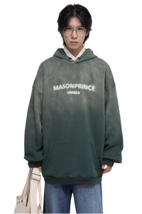 เสื้อฮู้ดหนามีโลโก้ซีดจาง Masonprince