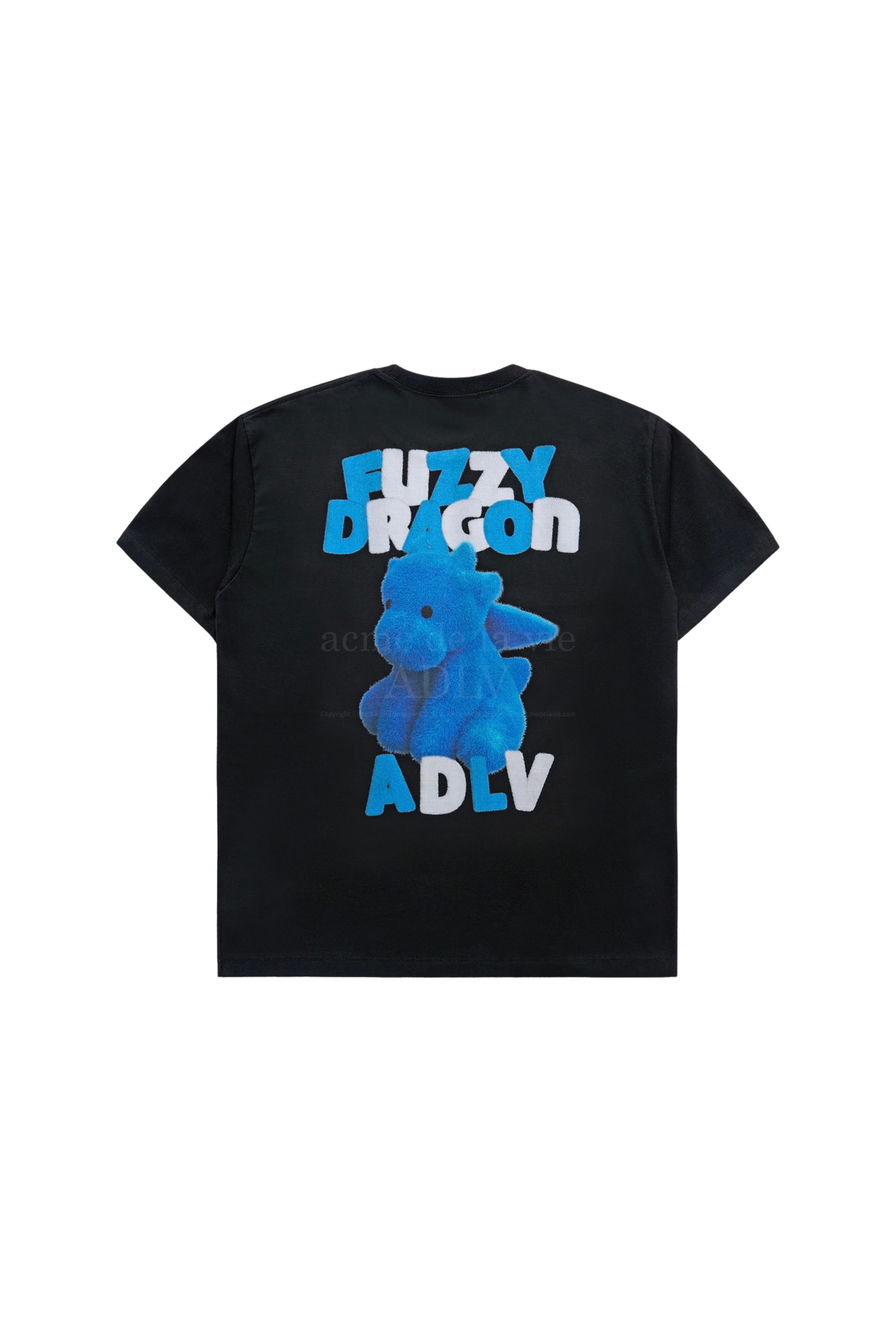 Acme De La Vie Fuzzy Font Dragon Tee