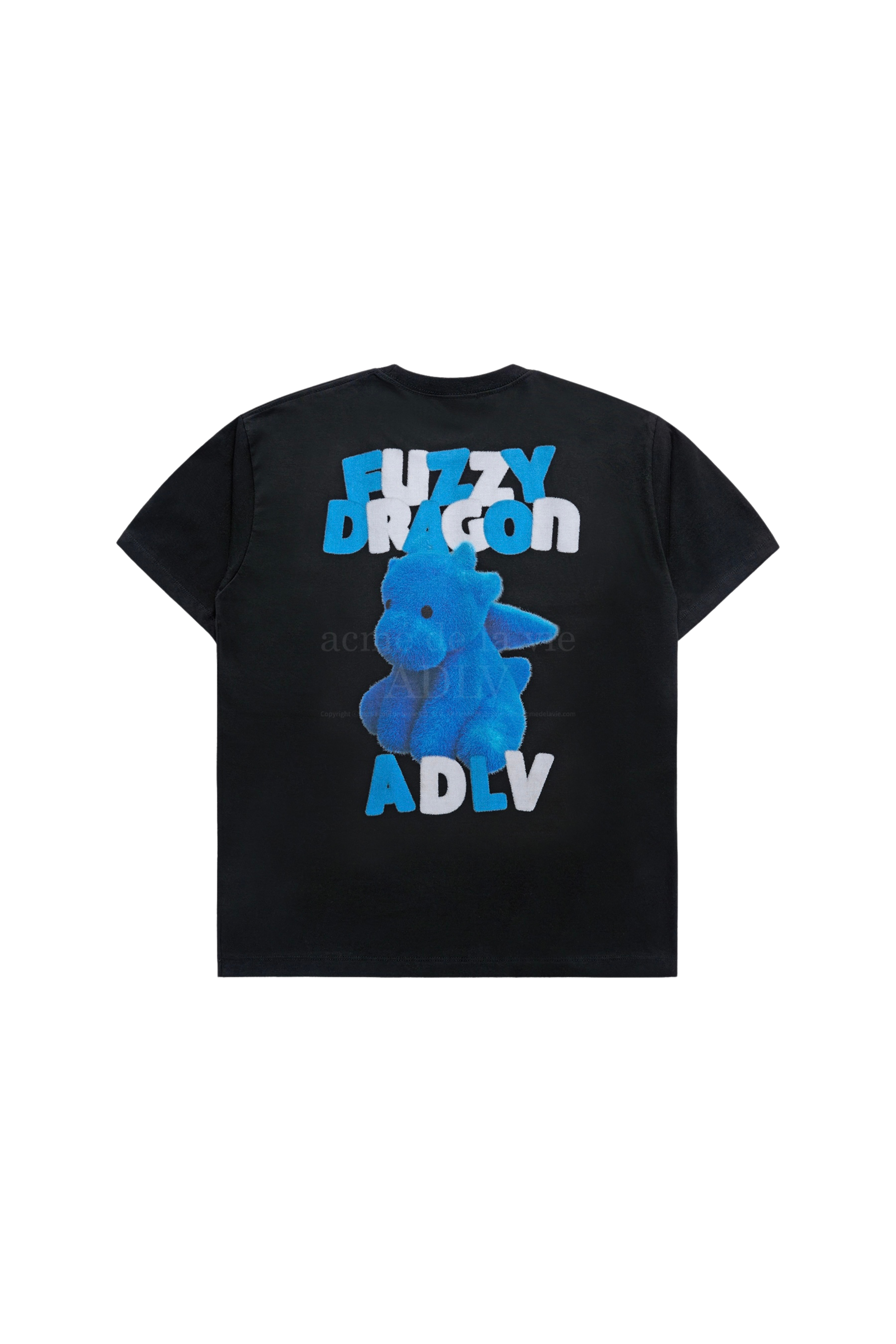 Acme De La Vie Fuzzy Font Dragon Tee