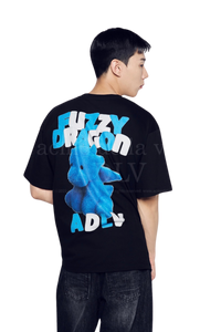 Acme De La Vie Fuzzy Font Dragon Tee