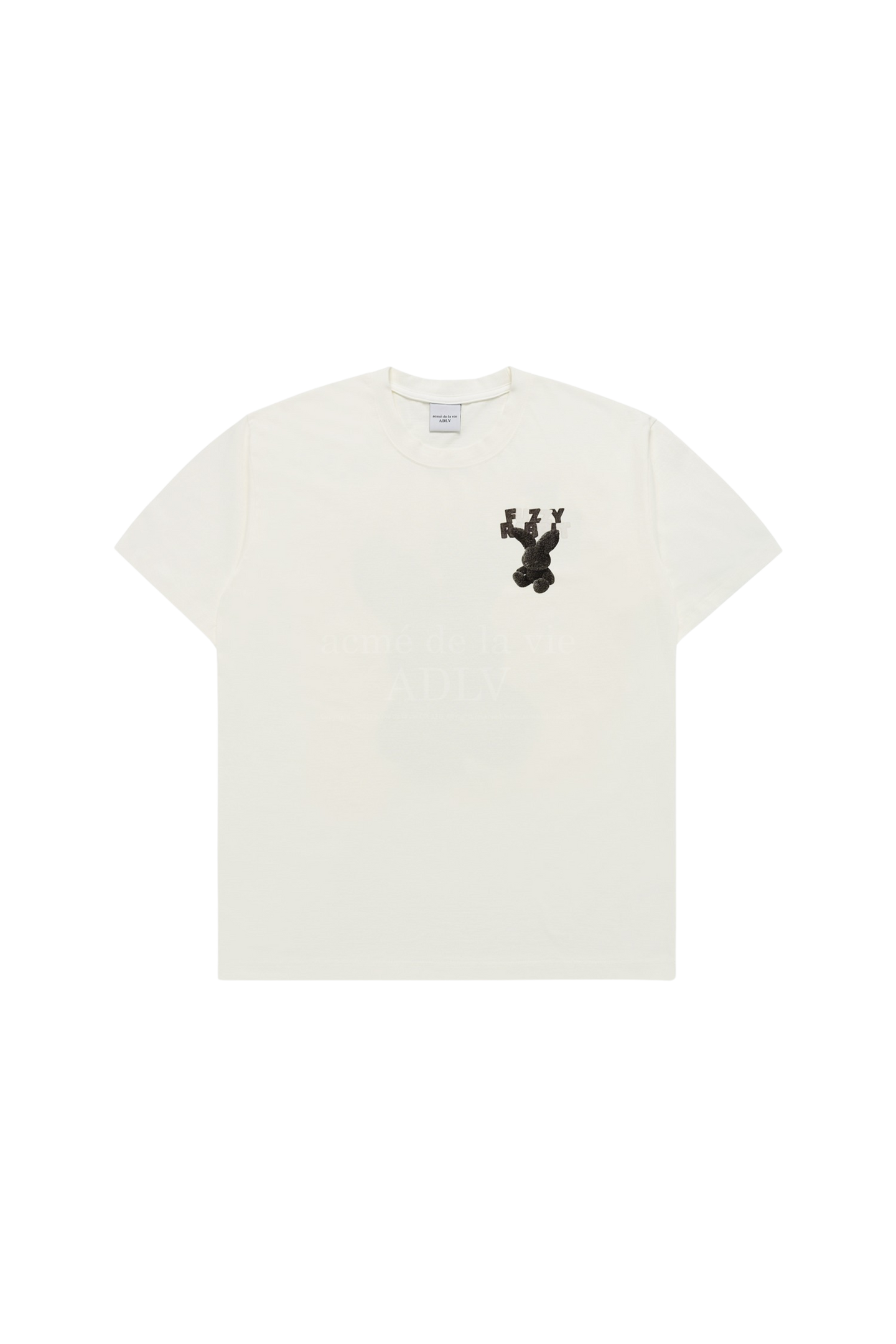 Acme De La Vie Fuzzy Font Rabbit Tee