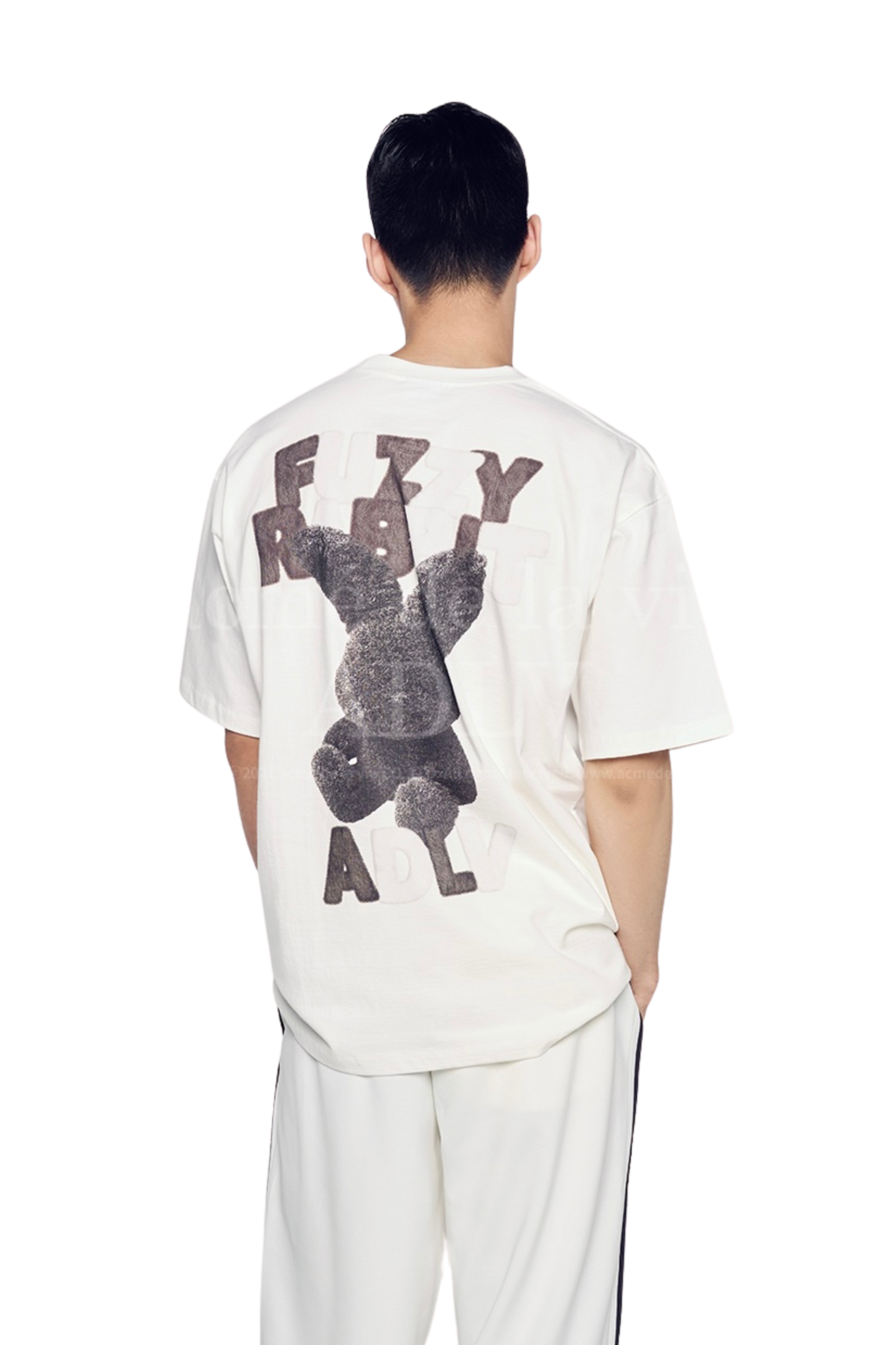 Acme De La Vie Fuzzy Font Rabbit Tee