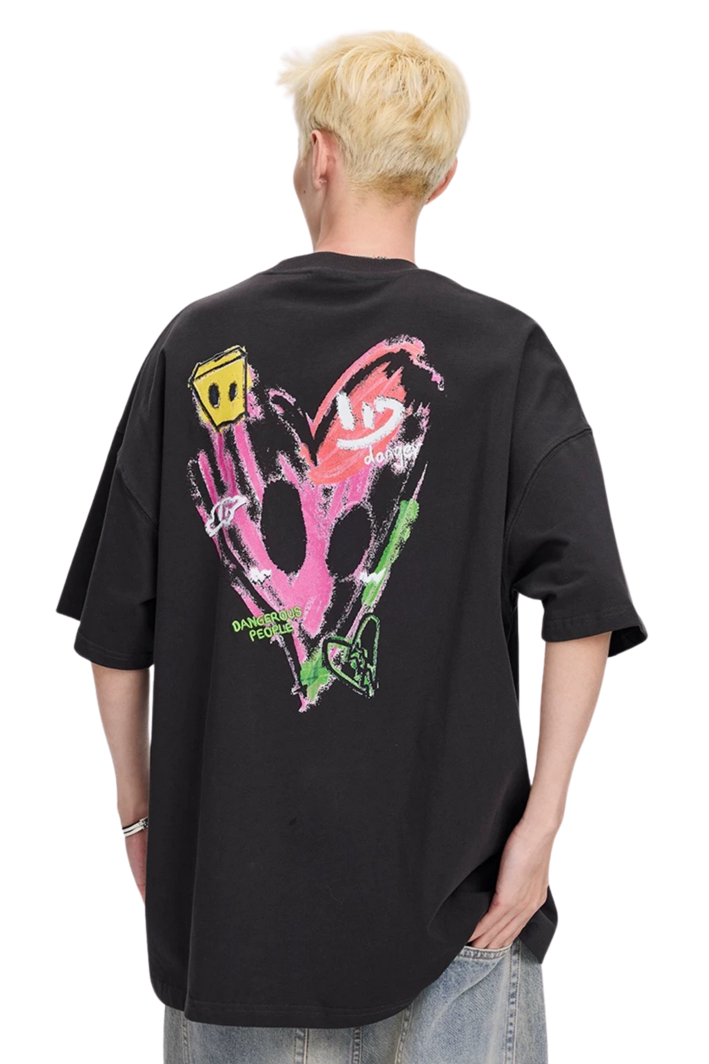 Dangerous People SS24 Smiley Heart Tee