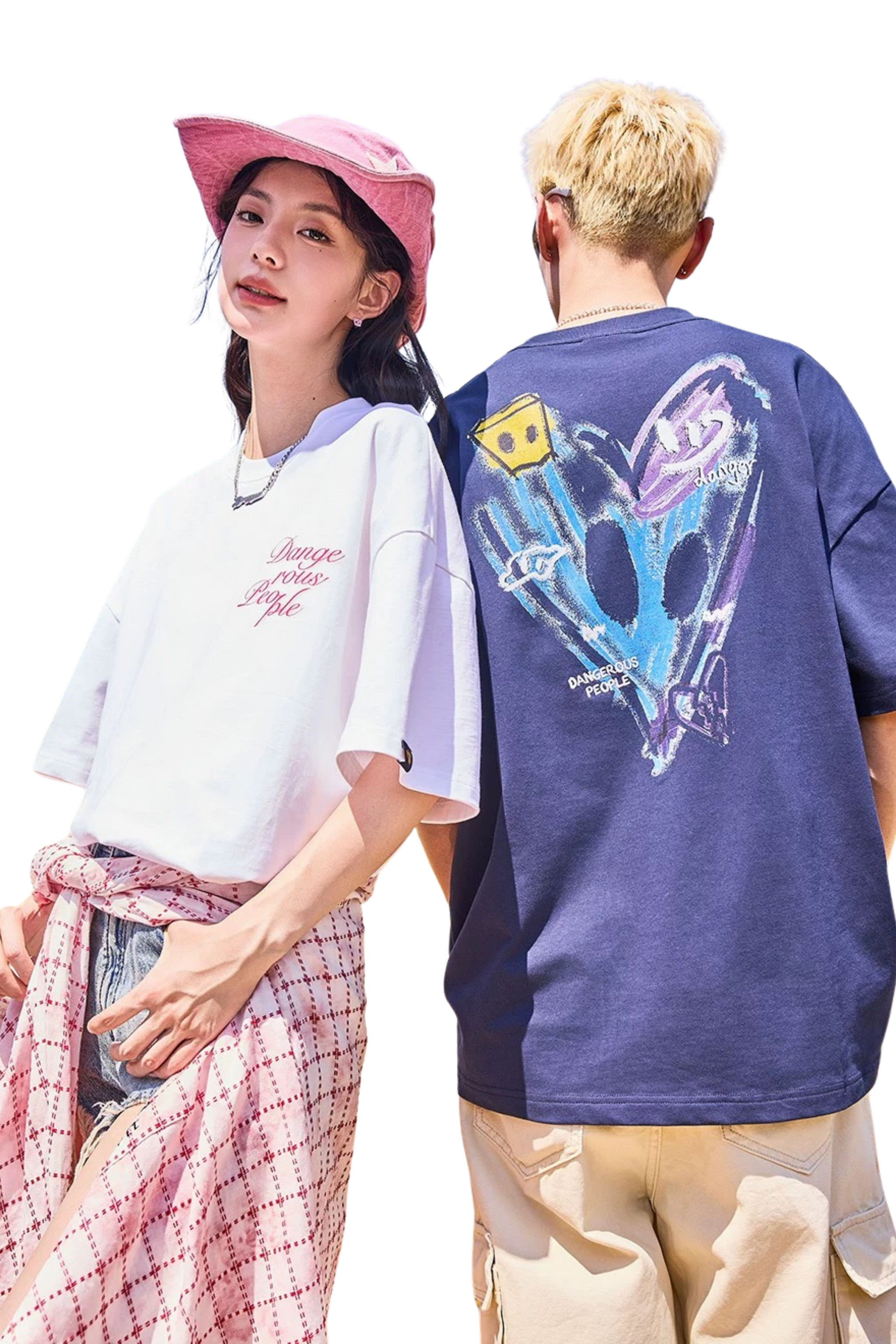 Dangerous People SS24 Smiley Heart Tee